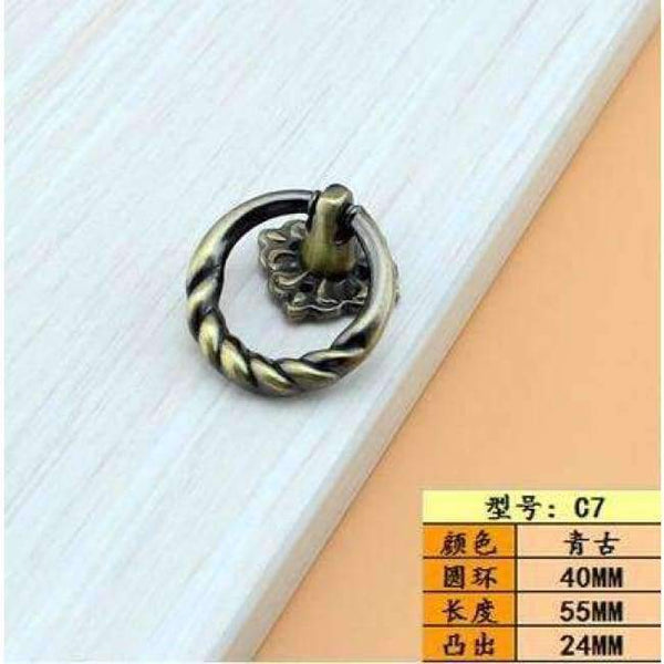 Planet Gates L Continental vintage cabinet knobs and handles Cupboard  wardrobe Door pendants rings drawer pulls Furniture Hardware Accessory