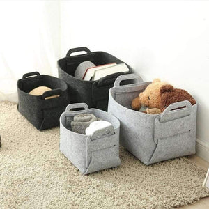 Planet Gates L deep grey Storage Boxes & Bins Modern Home Organization For Clothing Toy Fashion Folding Organizer Portable Pouch