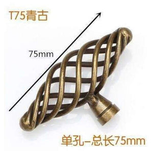 Planet Gates L European bronze birdcage drawer Pulls cupboard door knobs and handles wine cabinet shoe wardrobe handles Furniture Hardware