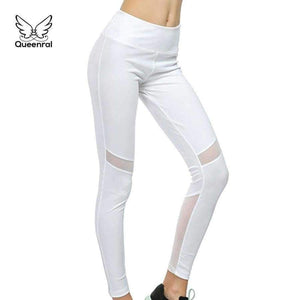 Planet Gates L Fitness 2018 High Waist Slim Women Elastic White Sexy Mesh Patchwork Leggings sweatpants Gothic sexy Workout leggings