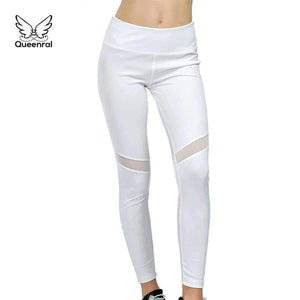 Planet Gates L Fitness 2018 High Waist Slim Women Elastic White Sexy Mesh Patchwork Leggings sweatpants Gothic sexy Workout leggings