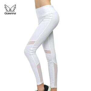 Planet Gates L Fitness 2018 High Waist Slim Women Elastic White Sexy Mesh Patchwork Leggings sweatpants Gothic sexy Workout leggings
