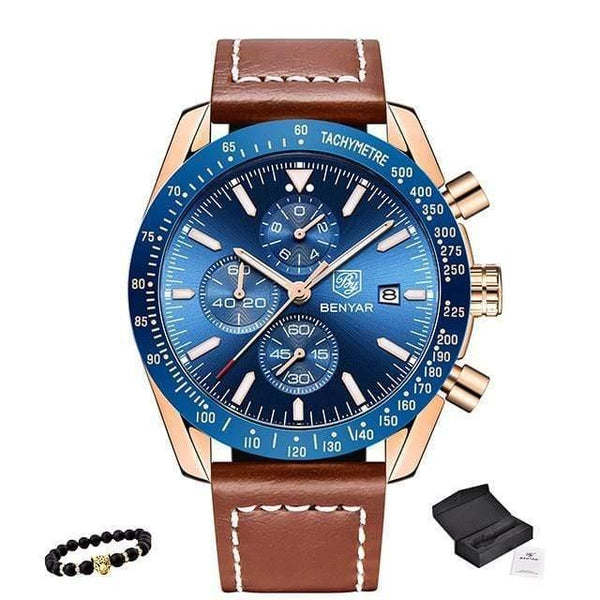 Planet Gates L-Gold Blue 1 Men Watch Business Full Steel Quartz Top Brand Luxury Casual Waterproof Sports Male Wristwatch Relogio Masculino