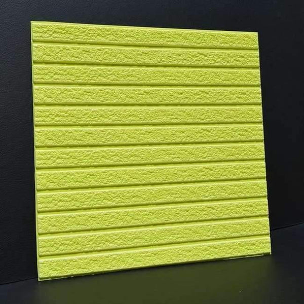 Planet Gates L-light green60cmX60 3d creative wall stickers living room dormitory self-adhesive foam wallpaper imitation brick stone striped wallpaper stickers