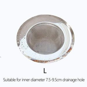 Stainless steel bathroom washbasin hair filter kitchen sink floor drain anti-blocking tools home accessories
