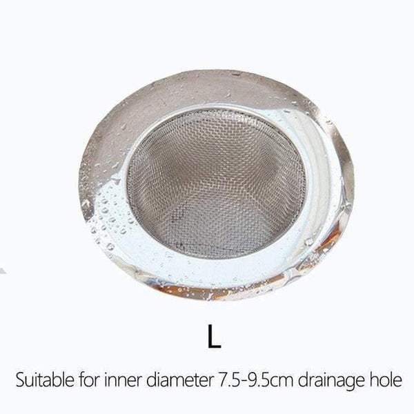Stainless steel bathroom washbasin hair filter kitchen sink floor drain anti-blocking tools home accessories