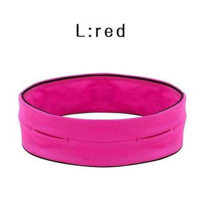 Planet Gates L Red Running Bag Men Women Waist Phone Holder Belt Elastic Pack Belt Hiding Anti-thief Sport Accessories Fitness Gear
