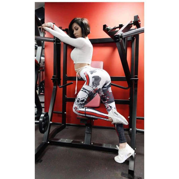 Planet Gates L Sexy Workout Stretch Sheath Sports Athletic Elastic Full Length Pants Underpant Leggings Woman