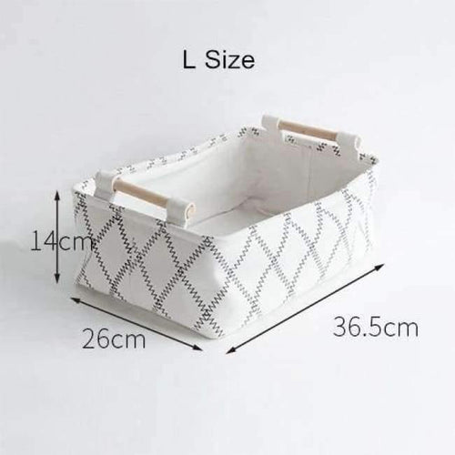 Planet Gates L Size Canvas Fabric Desk Storage Box Books Holder Jewelry Box Case Sundries Basket Toys Cosmetic Organizer Home Organization