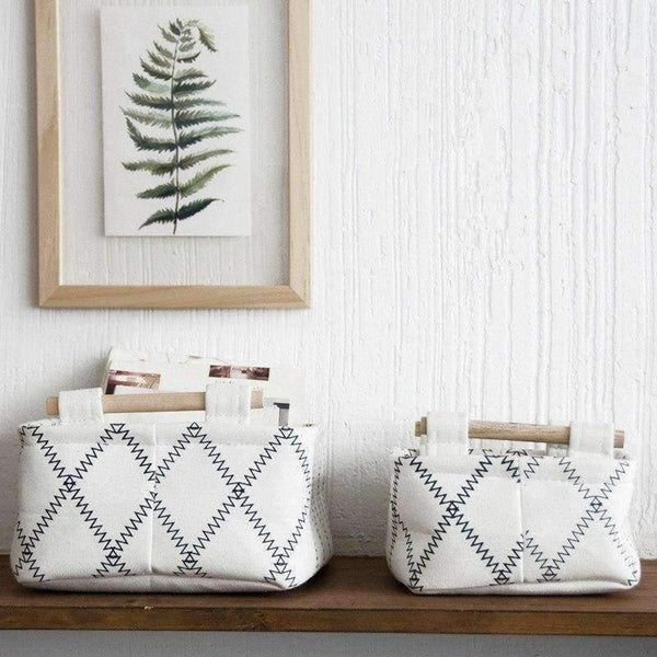 Planet Gates L Size Canvas Fabric Desk Storage Box Books Holder Jewelry Box Case Sundries Basket Toys Cosmetic Organizer Home Organization