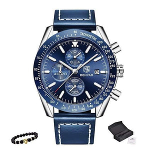 Planet Gates L-Sliver Blue Men Watch Business Full Steel Quartz Top Brand Luxury Casual Waterproof Sports Male Wristwatch Relogio Masculino