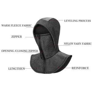 Planet Gates L Thermal Fleece Ski Headgear Windproof Skiing Bibs Snowboard Neck Warmer Face Mask Snow Sport Headwear Ski Hat Men Women