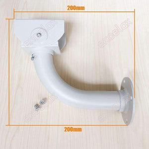 Planet Gates L Type 20cm CCTV Housing Bracket Indoor Outdoor Cable Protection Security Camera Aluminum Alloy Wall Ceiling Mount Stand