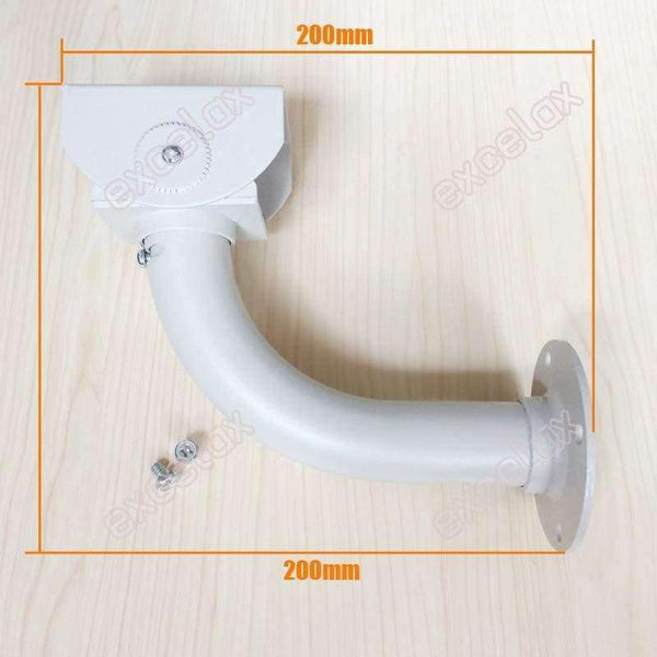 Planet Gates L Type 20cm CCTV Housing Bracket Indoor Outdoor Cable Protection Security Camera Aluminum Alloy Wall Ceiling Mount Stand