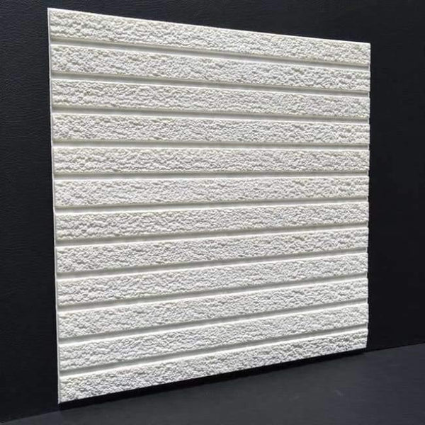 Planet Gates L-white 60cmX60cm 3d creative wall stickers living room dormitory self-adhesive foam wallpaper imitation brick stone striped wallpaper stickers