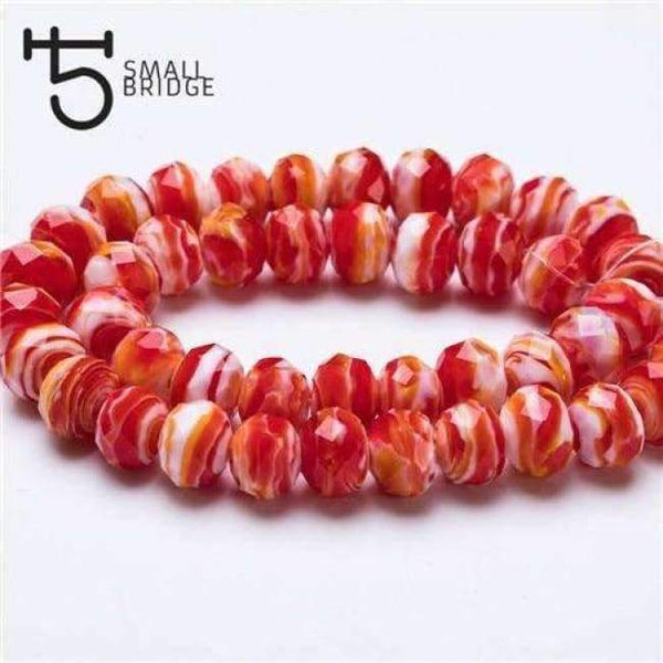 Planet Gates L009 / 12mm 10pcs 12mm Murano Mixed Color Flower Glass Beads for Bracelet Making Material Pearls Faceted Rondelle Large Lampwork Beads L001