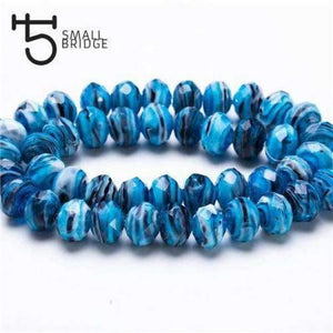 Planet Gates L014 / 12mm 10pcs 12mm Murano Faceted Black Flower Lampwork Beads for Bracelet Making Women Diy Accessories Round Glass Large Beads Wholesale L003