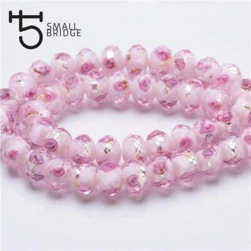 Planet Gates L019 / 12mm 10pcs 12mm Murano Faceted Black Flower Lampwork Beads for Bracelet Making Women Diy Accessories Round Glass Large Beads Wholesale L003