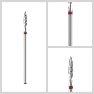 Planet Gates L0212DR-F Diamond Nail Drill Milling Cutter Nail Art Drill Bit Cuticle Clean Cutter for Manicure Nail Files Electric Mills Burr Nail Tool