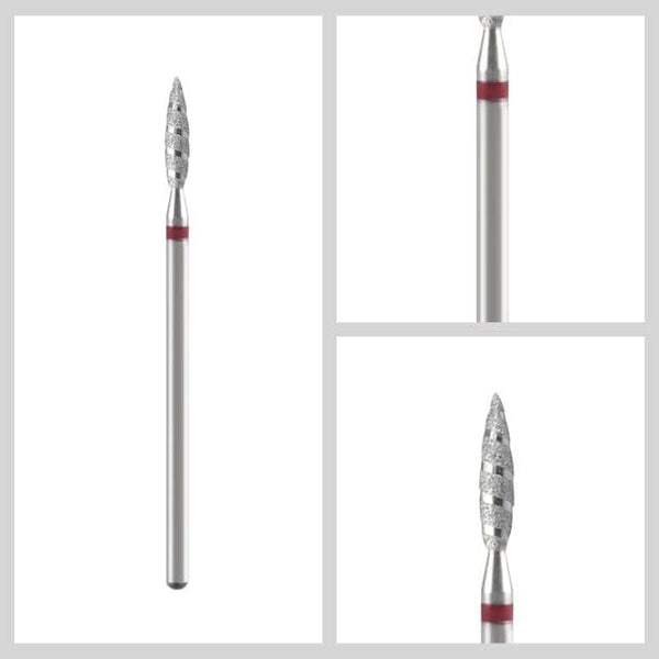 Planet Gates L0212DR-F Diamond Nail Drill Milling Cutter Nail Art Drill Bit Cuticle Clean Cutter for Manicure Nail Files Electric Mills Burr Nail Tool