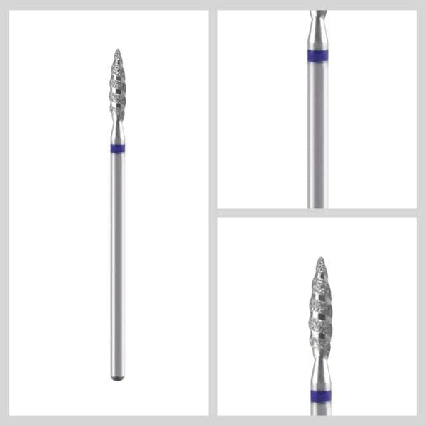 Planet Gates L0212DR-M Diamond Nail Drill Milling Cutter Nail Art Drill Bit Cuticle Clean Cutter for Manicure Nail Files Electric Mills Burr Nail Tool