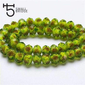 Planet Gates L024 / 12mm 10pcs 12mm Murano Mixed Color Flower Glass Beads for Bracelet Making Material Pearls Faceted Rondelle Large Lampwork Beads L001