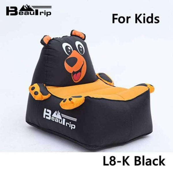 Planet Gates L8-K Black / China Indoor & Outdoor Hangout Inflatable Air Lounge Sofa Chair Living Room Bean Bag Lounger Camping Hiking Fishing Chairs Garden Sofa