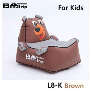 Planet Gates L8-K Brown / China Indoor & Outdoor Hangout Inflatable Air Lounge Sofa Chair Living Room Bean Bag Lounger Camping Hiking Fishing Chairs Garden Sofa