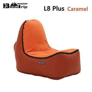Planet Gates L8 Plus-Caramel / China Indoor & Outdoor Hangout Inflatable Air Lounge Sofa Chair Living Room Bean Bag Lounger Camping Hiking Fishing Chairs Garden Sofa