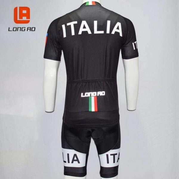Planet Gates LA212 black bib set / XS Italian flag men's cycling jersey Summer Short Sleeve Cycling Jerseys/Bike Sports Clothing Bicycle Clothes Ropa Ciclismo