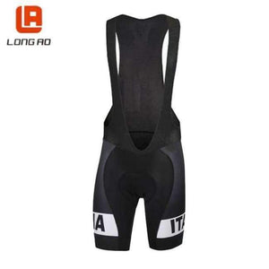 Planet Gates LA212 Only black bib / XS Italian flag men's cycling jersey Summer Short Sleeve Cycling Jerseys/Bike Sports Clothing Bicycle Clothes Ropa Ciclismo