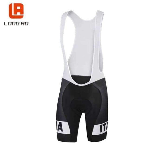 Planet Gates LA212 Only white bib / XS Italian flag men's cycling jersey Summer Short Sleeve Cycling Jerseys/Bike Sports Clothing Bicycle Clothes Ropa Ciclismo