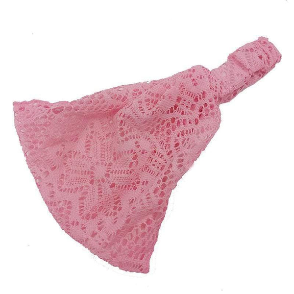 Lace Openwork Headband Ladies Elastic Hair Band Accessories Wide Stretchy Turban Women's Fashion Headwrap Bandana