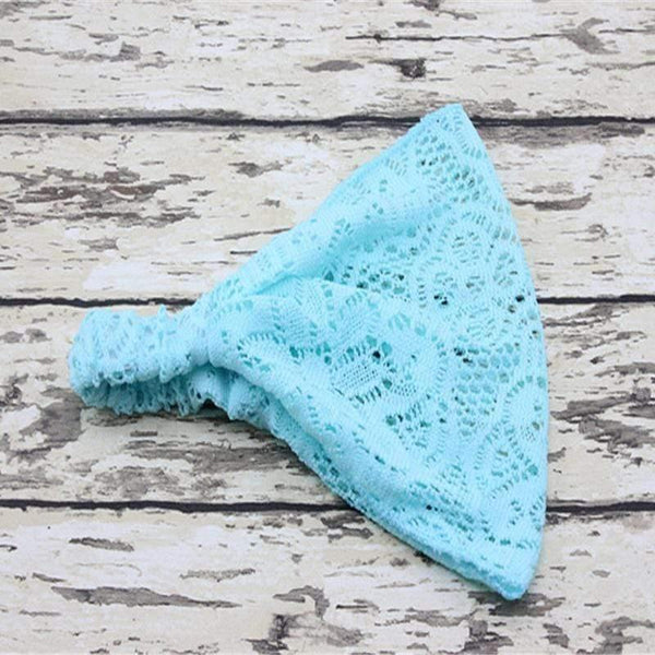 Lace Openwork Headband Ladies Elastic Hair Band Accessories Wide Stretchy Turban Women's Fashion Headwrap Bandana