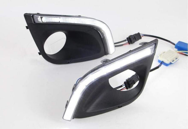 Planet Gates LADA Kalina daytime light,2013~2016,chrome,LED,Free ship!2pcs,LADA Kalina fog light,car-covers,Samara,Signet,Kalina