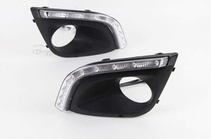 Planet Gates LADA Kalina daytime light,2013~2016,chrome,LED,Free ship!2pcs,LADA Kalina fog light,car-covers,Samara,Signet,Kalina
