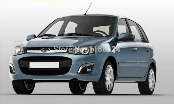 Planet Gates LADA Kalina daytime light,2013~2016,chrome,LED,Free ship!2pcs,LADA Kalina fog light,car-covers,Samara,Signet,Kalina