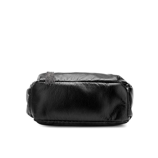 Planet Gates Ladies casual Hobos Women Messenger Bags Crossbody Soft washed PU Leather Shoulder Bag Tassel  Fashion Female Handbag