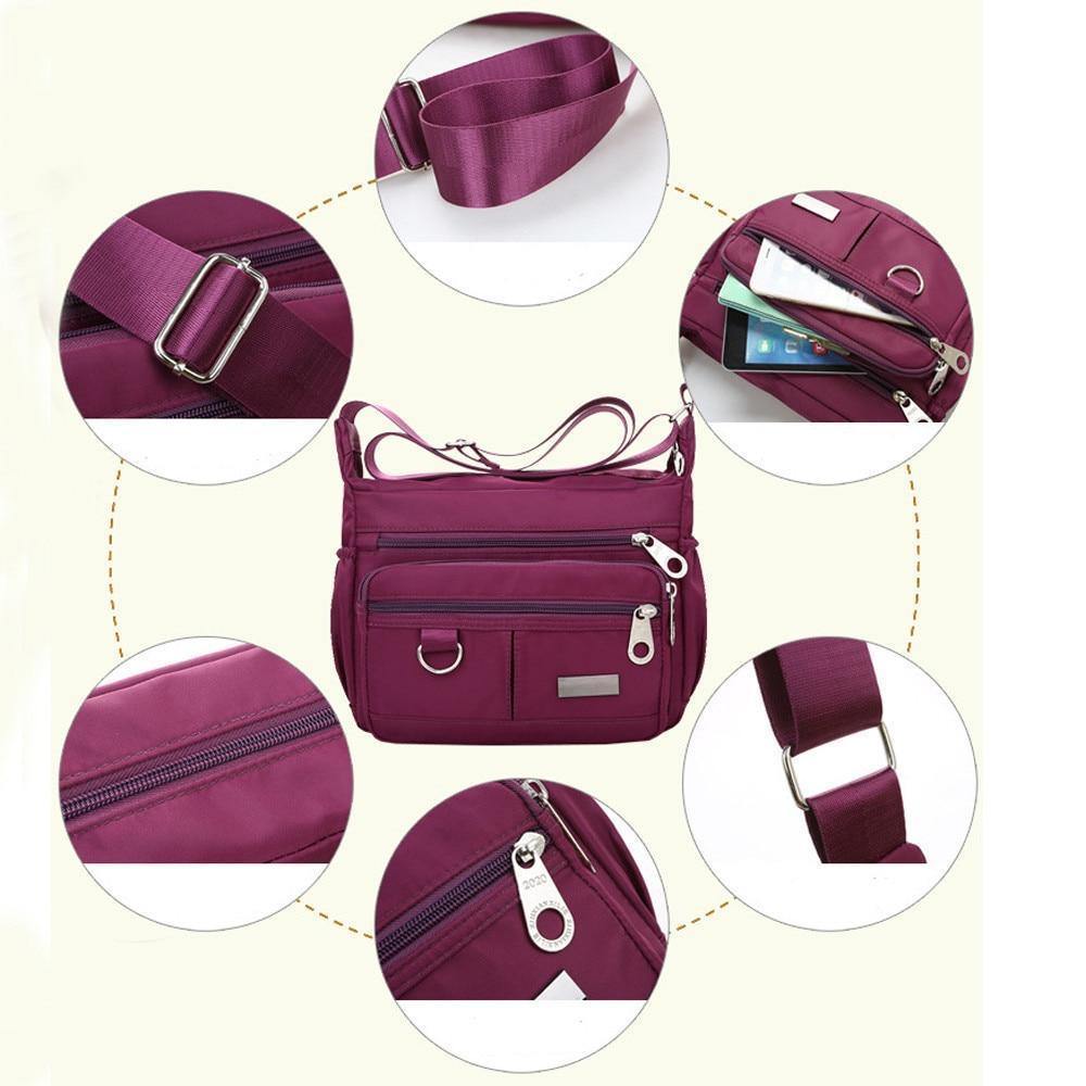 Planet Gates Ladies Fashion Shoulder Bags for Women Designer Waterproof Nylon Handbag Zipper Purses Messenger Crossbody Bag sac a main