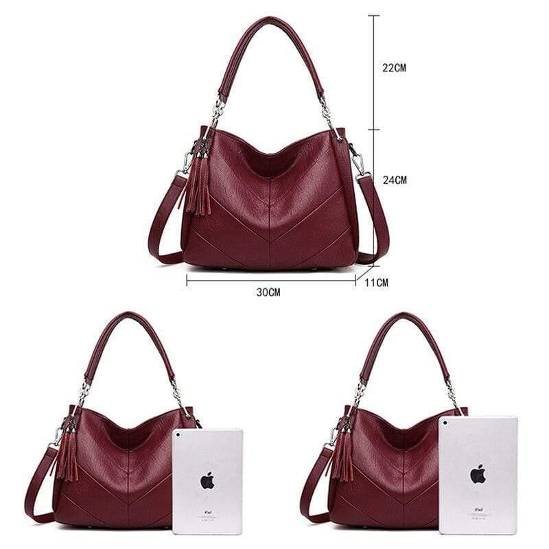 Ladies Hand Bags Tassel Leather Luxury Handbags Women Bags Designer High Quality Shoulder Crossbody Bags