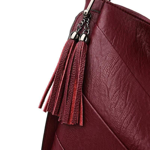 Ladies Hand Bags Tassel Leather Luxury Handbags Women Bags Designer High Quality Shoulder Crossbody Bags