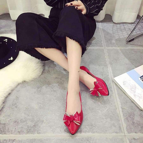 Planet Gates ladies shoes platform Fashion Bow Pointed Toe Women Flats Woman Flat Shoes Ballet Flats Ladies  #NFA