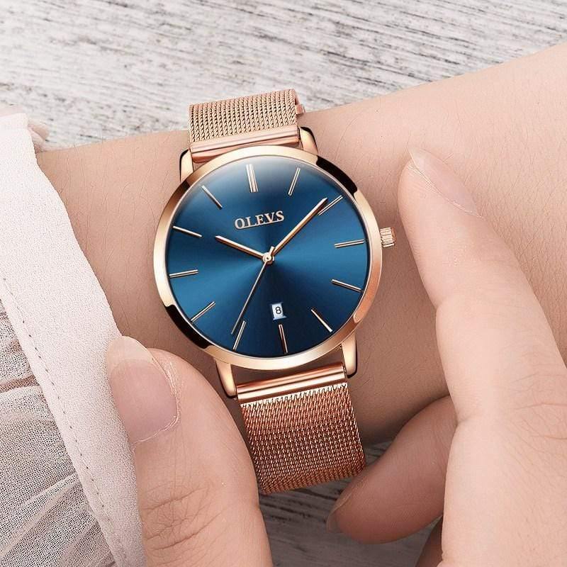 Planet Gates Ladies Watch Brand Luxury Women Watches Waterproof Rose Gold Stainless Steel Quartz Calendar Wrist Watch montre femme