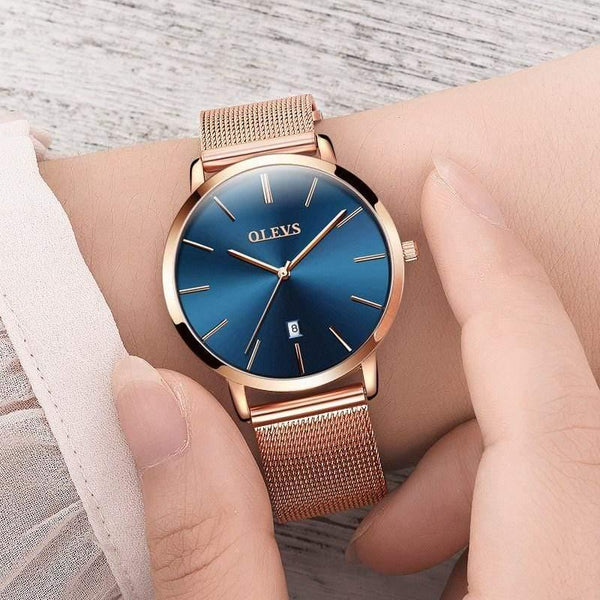 Planet Gates Ladies Watch Brand Luxury Women Watches Waterproof Rose Gold Stainless Steel Quartz Calendar Wrist Watch montre femme