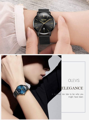 Planet Gates Ladies Watch Brand Luxury Women Watches Waterproof Rose Gold Stainless Steel Quartz Calendar Wrist Watch montre femme
