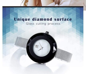 Planet Gates Ladies Watch Prism Fac Gold Steel Mesh Quartz Women Watches Top Brand Clock Relogio Feminino