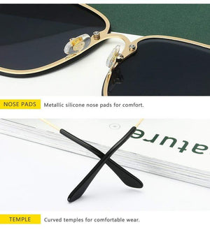 Planet Gates Lady Oversize Rimless Square Bee Sunglasses Women Men Small Bee Glasses Gradient Sun Glasses Female UV400