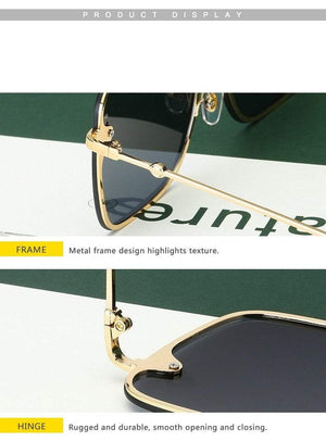 Planet Gates Lady Oversize Rimless Square Bee Sunglasses Women Men Small Bee Glasses Gradient Sun Glasses Female UV400