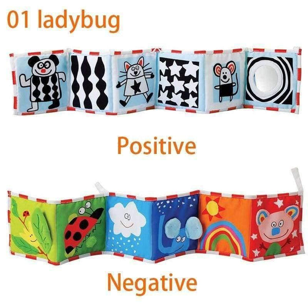 Planet Gates Ladybug Colorful Patterns Baby Mobile Cloth Book Crib Bed Around Soft Plush Early Educational Cot Baby Toys BYC072 PT49