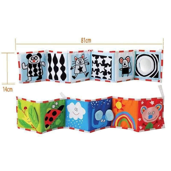 Planet Gates Ladybug Colorful Patterns Baby Mobile Cloth Book Crib Bed Around Soft Plush Early Educational Cot Baby Toys BYC072 PT49
